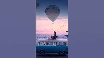 Beach Vacation Speed Edit in #Photoshop #shorts