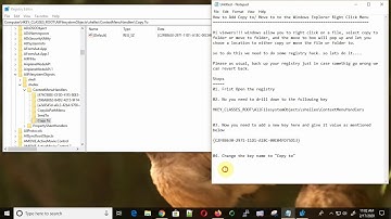 How to Add Copy to or Move to to the Windows Explorer Right Click Menu in Window 10