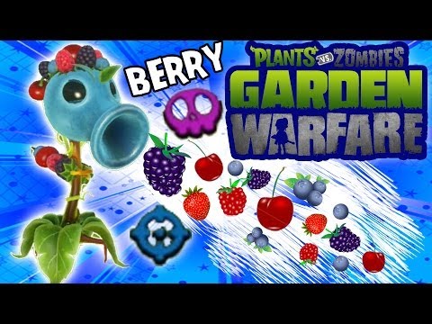Berry Pea Shooter is the Master! New Plants vs. Zombies Garden Warfare Aquafina Character