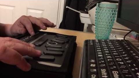 Changing to various codes on an Apex Braillenote