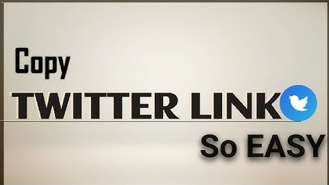 Copy Your Twitter Profile Link |Seems more easier than other videos