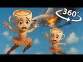 360° VR - Ballerina Cappuccina PLANE CRASH