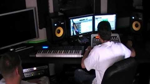 Continuous Intelligence in the booth at Steddie Beat Recordings