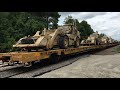 CSX W871-21 Ft Bragg to New Orleans LA Military Train