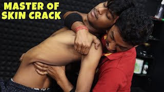 Powerful Body Massage by Master of Skin Cracking | Head Massage & Neck Crack | Spine Cracking ASMR