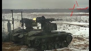 Универсальный солдат: эксклюзивные кадры испытаний новейшего боевого робота «Нерехта» Универсальный солдат: эксклюзивные кадры испытаний новейшего боевого робота «Нерехта»