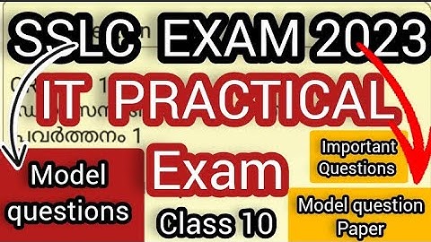 sslc exam IT practical exam model questions and important questions kerala syllabus 2023/class 10