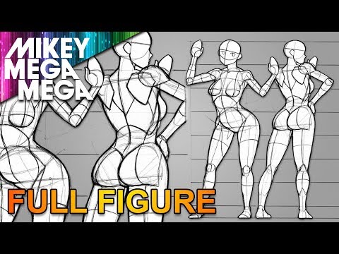 How To Draw FEMALE MANGA BUMS AND LEGS with MIKEY MEGA MEGA by ...