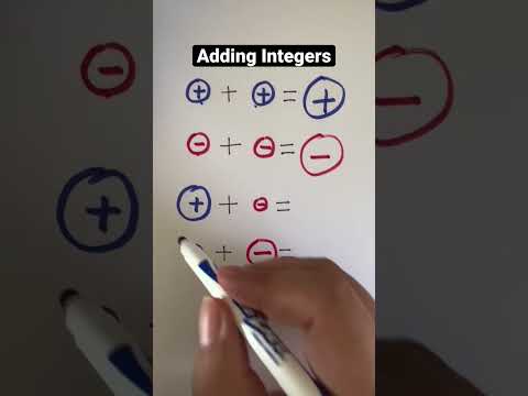 Math hacks: Adding Integers | adding negative numbers #integers #negetive #algebra #math #maths