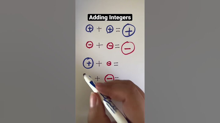 Math hacks: Adding Integers | adding negative numbers #integers #negetive #algebra #math #maths