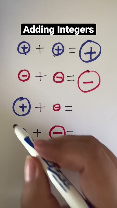Math hacks: Adding Integers | adding negative numbers #integers #negetive #algebra #math #maths