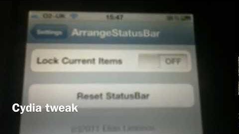 Cydia Tweak change status bar
