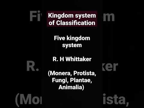 Video: Trijų karalysčių klasifikavimo sistemoje?