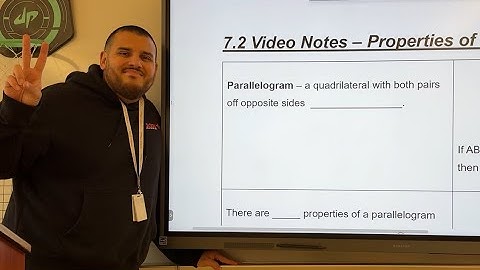 7.2 - Properties of Parallelograms - Geometry