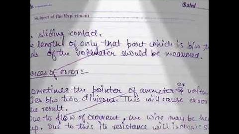 Physics practical file with latest experiments and Readings Class 12