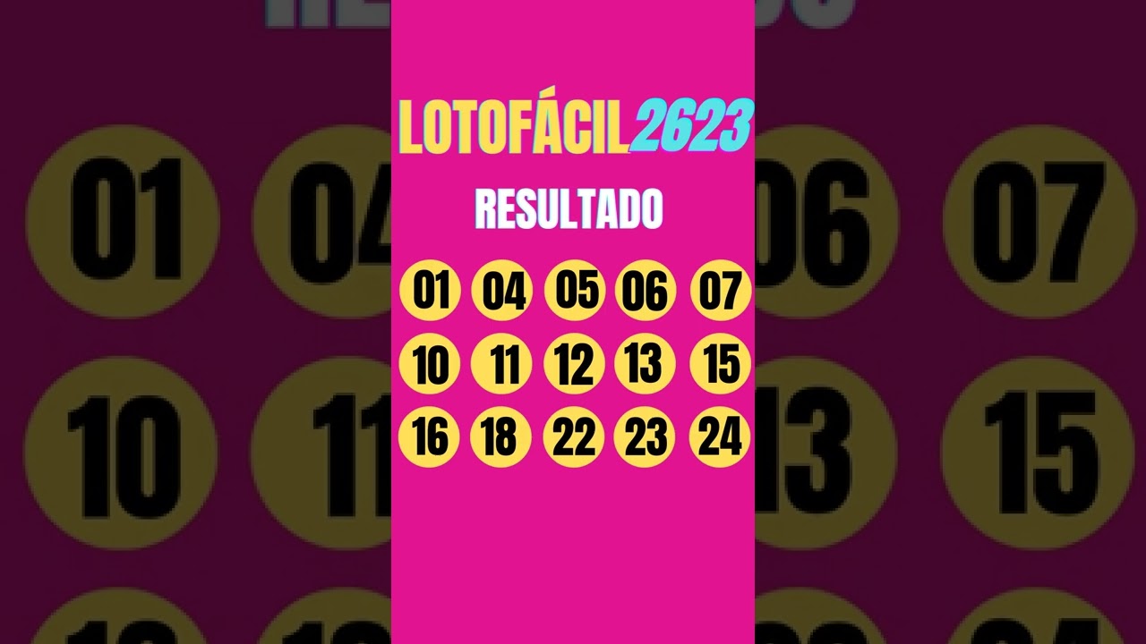 Resultado Lotofácil 2623 26/09/22 – Resultado da Lotofácil 2623 de hoje #shorts