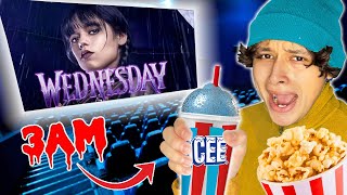 DO NOT WATCH WEDNESDAY ADDAMS MOVIE AT 3AM!! *JENNA ORTEGA ATTACKED ME!!*