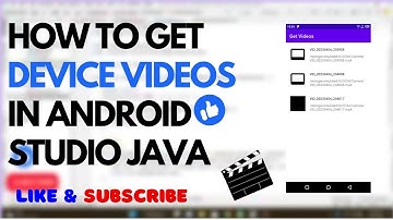 How to Get Videos from Device | Android Studio Java | Video Player App Part 1