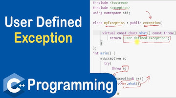 #110 User Defined Exceptions in C++ | Exceptions C++ Programming