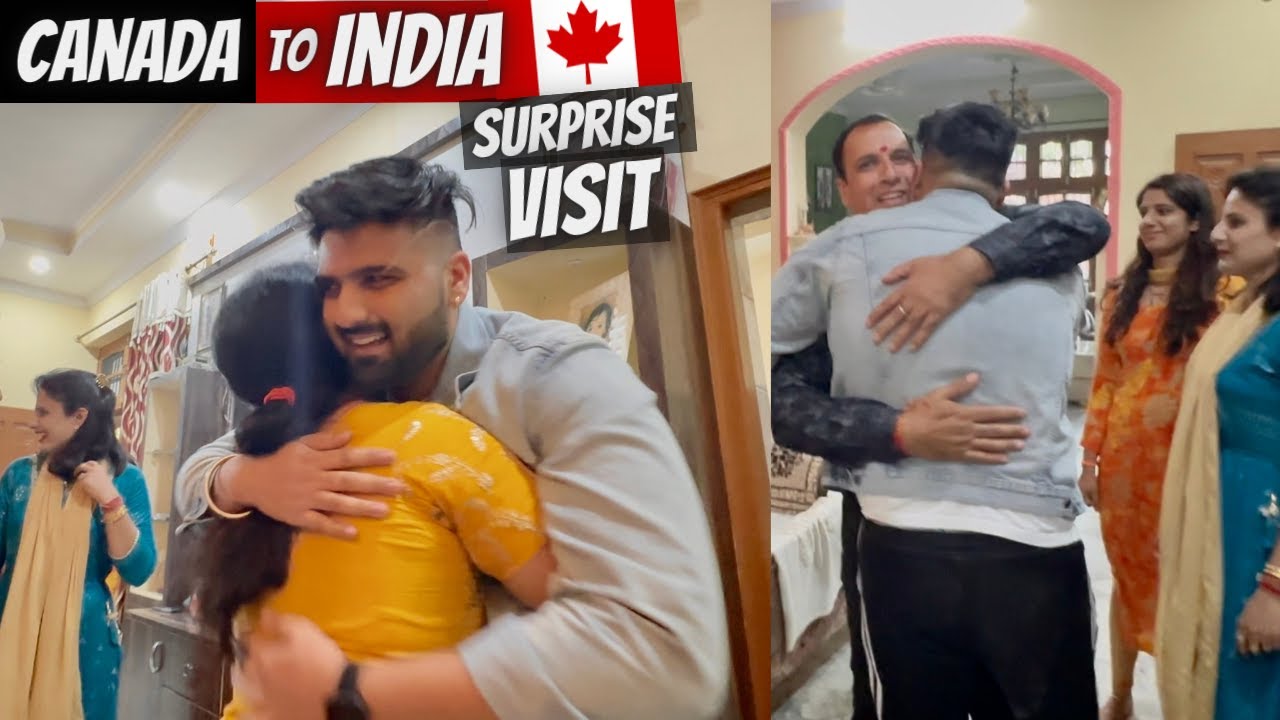 Canada to India Surprise Visit After PR | 6 Years | Emotional & Family Reaction