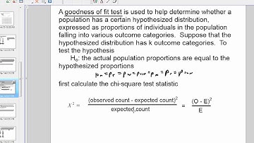 Chapter 10 video #3 Goodness of fit test