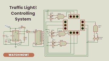 Traffic Light🚦 Controlling System by Using 555 timer and 4017 Decade Counter