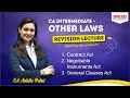 CA Inter Other Laws REVISION LECTURE by CA ANKITA PATNI