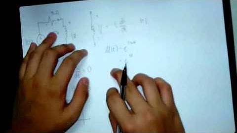 ES 81 - Solving RL Circuit using Differential Equation