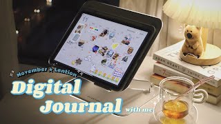 Digital Journal with me on Goodnotes  November ft. Lention