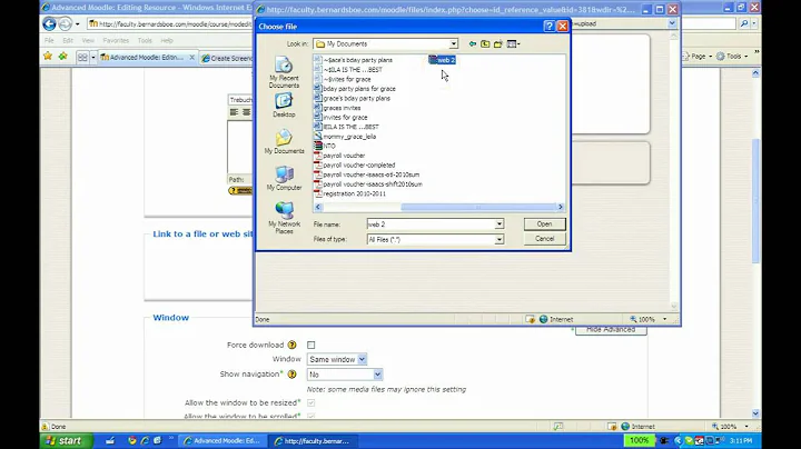 Uploading Multiple Files to Moodle
