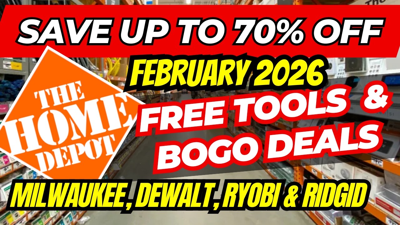 Home Depot February BOGO Sale up to 70% Off on 