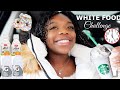 I ONLY ATE WHITE FOOD FOR 24 HOURS CHALLENGE !!! 🤍