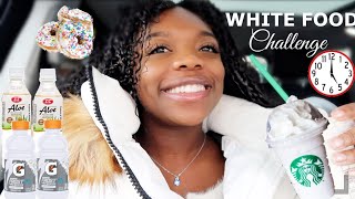 I ONLY ATE WHITE FOOD FOR 24 HOURS CHALLENGE !!! 🤍