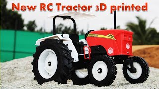 3D Printed New RC Tractor In Action