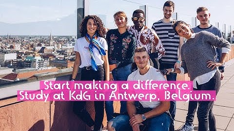 How will you make a difference? Study in Antwerp, Belgium.