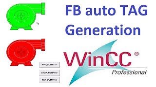 SIMATIC WinCC Tutorial | FB Parameters Auto Tag generation | Wincc STEP 7 series