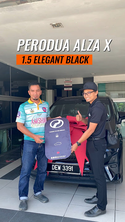Delivery day- ALZA X 1.5 Elegant Black #perodua #zulperodua #zulperoduanasrom #alza #perodua