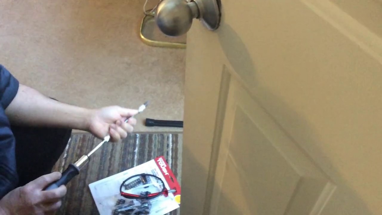 Fixing a loose doorknob - YouTube