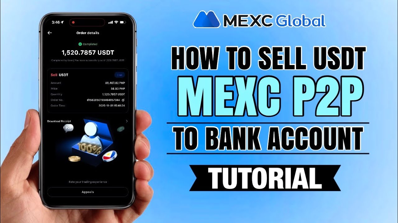 How to SELL USDT on MEXC P2P to Bank Account | Complete Beginner Tutorial