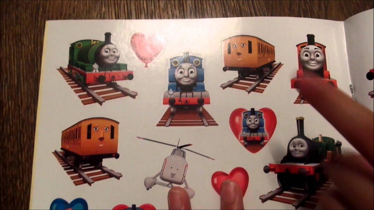 THOMAS AND FRIENDS VALENTINE COLORING AND STICKERS BOOK - YouTube