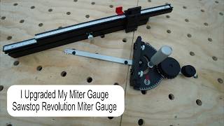 Sawstop Revolution Miter Gauge Unboxing With Trial Cuts