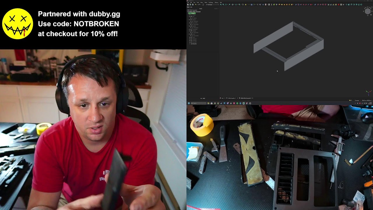 3D Modeling Custom Fiero Interior Parts in FreeCAD | The Lab Live