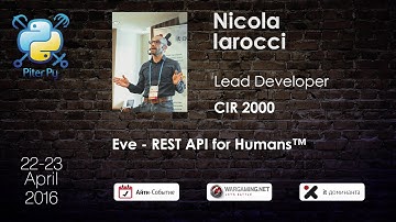 Nicola Iarocci: "Eve - REST API for Humans™"