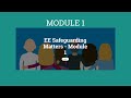 Safeguarding Matters e-learning key topics