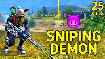 SOLO VS SQUAD || DEMONIC AIM🔥 !!! AWM + AWM SOLO SNIPER WIPES SQUADS || 99% HEADSHOT INTEL I5