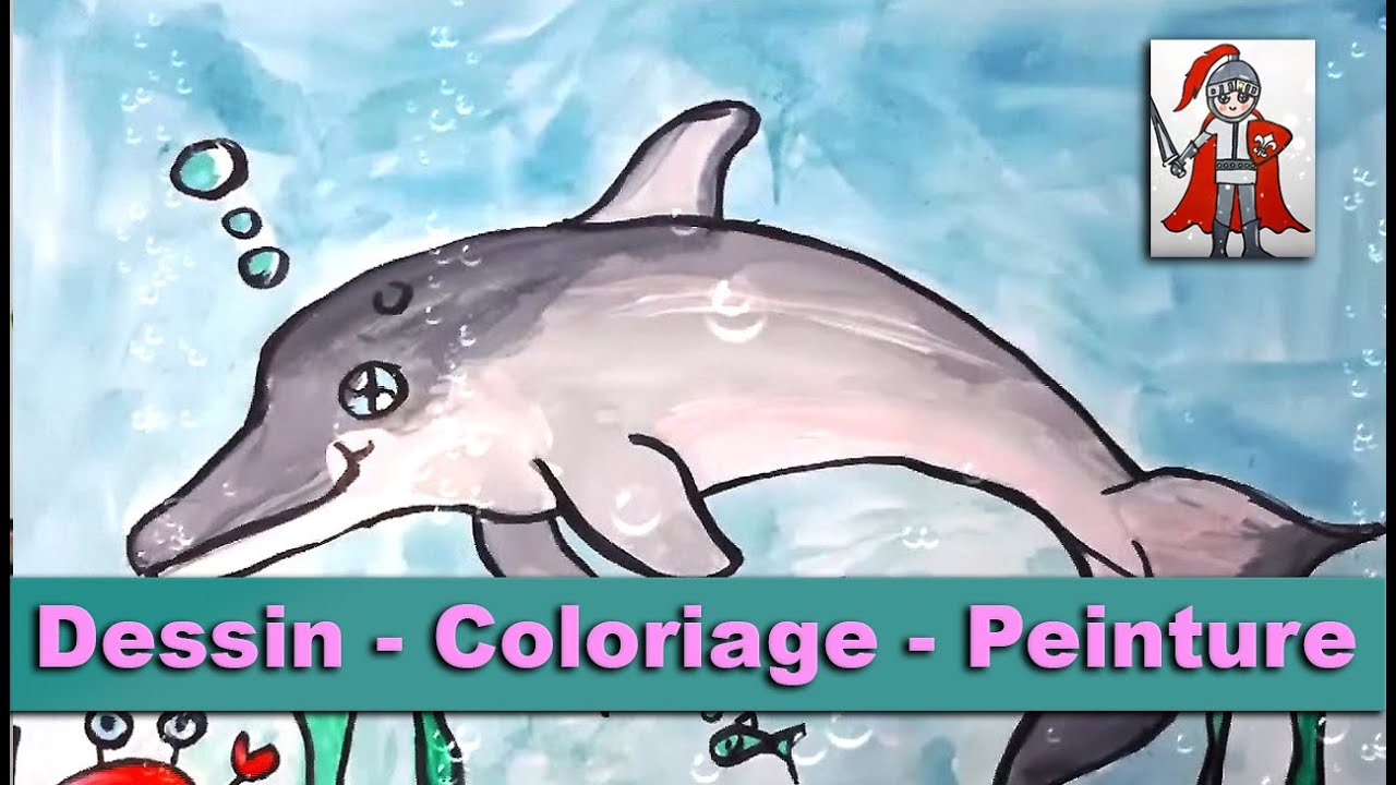 Comment dessiner un joli petit dauphin facilement étape par étape tout