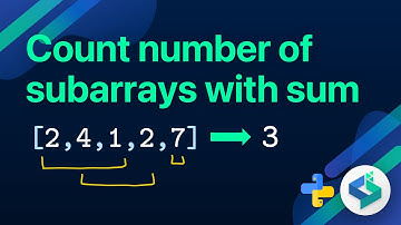 Find the Number of Contiguous Subarrays With a Given Sum in Python