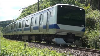 ノーカット版 東北本線 白坂カーブ ４１３５Ｍ Ｅ５３１系Ｋ４６７編成 ＫＹ入場通過 2024.06.05