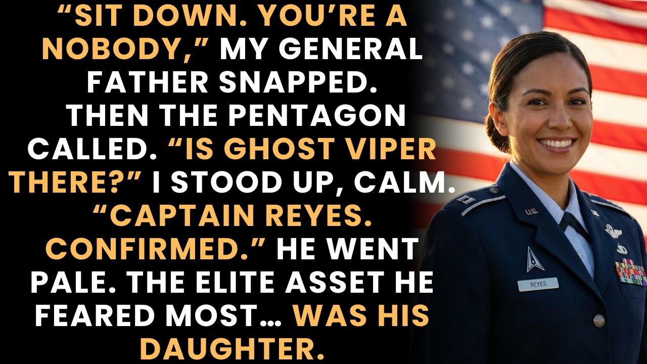 «Сядь, ты никто», — сказал мой отец-генерал за рождественским ужином. Пока не услышал мой позывной.