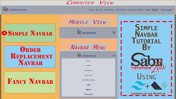 Building a Responsive Navbar with Tailwind CSS & Alpine.js [TUTORIAL] | Sabri Zone |Simple Navbar
